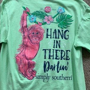 Green monkey simply southern t-shirt